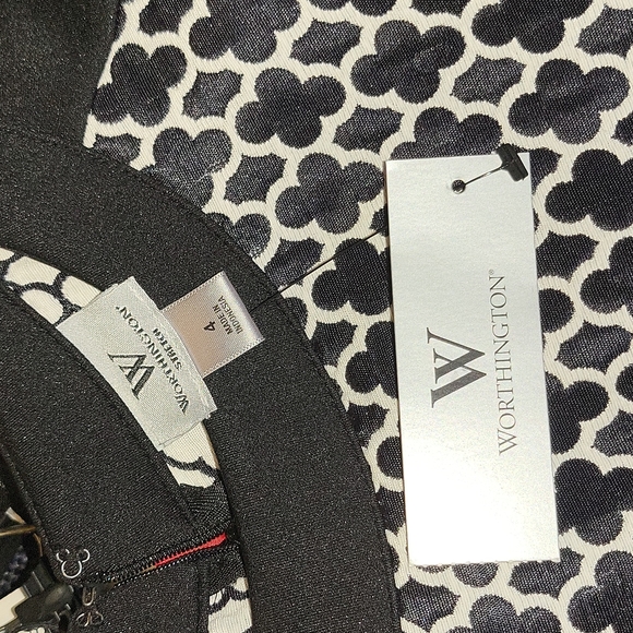 Worthington NWT black and white dress - Picture 8 of 8